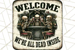 Dark Humor Vintage Metal Signs Clipart Product Image 4