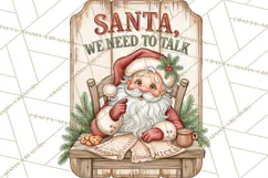 Santa Christmas Signs | Santa Png | Kris Kringle Quotes Product Image 3