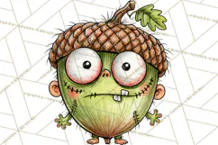 Zombie Hollow Cute Zombie Halloween Clipart PNG Product Image 3