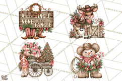 Western Wintertide Christmas Clipart PNG Files Product Image 1
