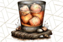 Old Saloon Western Alcohol Clipart PNG Product Image 3