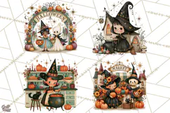 Vintage Halloween Scenes PNG, Halloween Magic Clipart Product Image 1