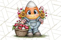 Halloween Farmhouse Monsters Clipart, Cute Halloween Farm Product Image 4