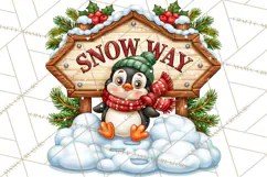 Let It Snow Christmas Winter Clipart PNG Product Image 4