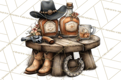 Old Saloon Western Alcohol Clipart PNG Product Image 4