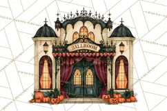 Vintage Halloween Places PNG, Halloween Magic Clipart Product Image 5