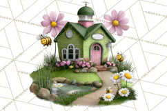 Whimsical Country Club Golf Clipart Argyle PNG Product Image 4