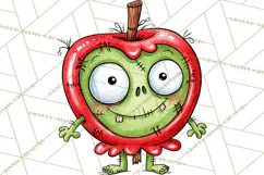 Zombie Hollow Cute Zombie Halloween Clipart PNG Product Image 5