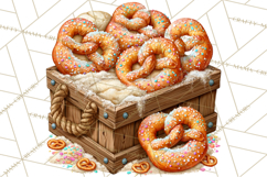 Christmas Pretzel Bakery Clipart PNG Food Elements Product Image 5