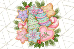 Whimsical Christmas Girls PNG Clipart, Holiday Characters Product Image 5