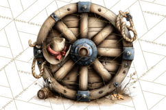 Western Cowboy Kitchen Decor Clipart, Rustic Ranch Png Product Image 5