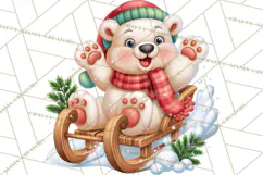 Let It Snow Christmas Winter Clipart PNG Product Image 2
