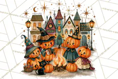 Vintage Halloween Scenes PNG, Halloween Magic Clipart Product Image 2