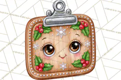 Christmas School Supplies & Teacher Clipart Product Image 2