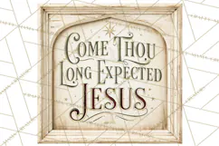 Christian Farmhouse Christmas Signs PNG Product Image 2