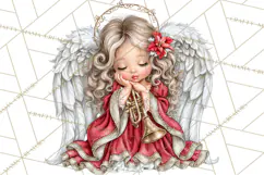 Christian Christmas Angel Clipart PNG Product Image 2