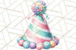 Cute Birthday Party Clipart PNG | Birthday Cake Graphics Product Image 5