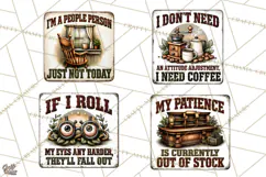 Rustic Sarcastic Quotes PNG | Vintage Funny Signs Clipart Product Image 1