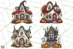 Monster Munchkins Halloween Buildings PNG Product Image 1