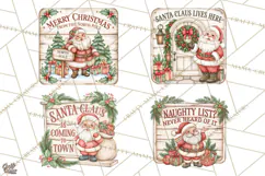 Santa Christmas Signs | Santa Png | Kris Kringle Quotes Product Image 1