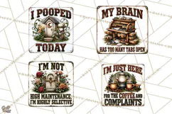 Rustic Sarcastic Quotes PNG | Vintage Funny Signs Clipart Product Image 1