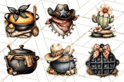 Western Cowboy Kitchen Decor Clipart, Rustic Ranch Png Product Image 3