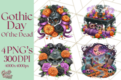 Day Of The Dead Gothic PNG Clipart Product Image 1