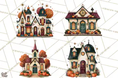 Vintage Halloween Places PNG, Halloween Magic Clipart Product Image 1
