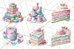 Cute Birthday Party Clipart PNG | Birthday Cake Graphics Product Image 3
