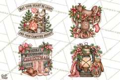 Western Wintertide Christmas Clipart PNG Files Product Image 1