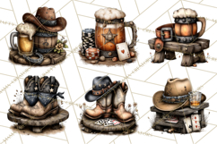 Old Saloon Western Alcohol Clipart PNG Product Image 3