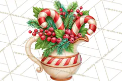 Candy Cane Lane Vintage Christmas Accents Clipart Product Image 4
