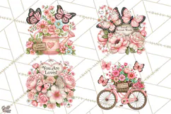 Friendship Butterfly Clipart PNG | Inspirational Quotes Product Image 1