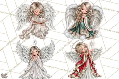 Christian Christmas Angel Clipart PNG Product Image 1