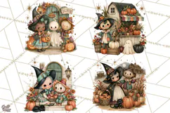 Vintage Halloween Scenes PNG, Halloween Magic Clipart Product Image 1