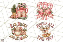 Heartwarming Holiday Clipart | Christmas PNG Files Product Image 1