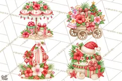 Tropical Christmas Beach Clipart PNG, Christmas Beach Decor Product Image 1