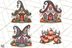 Monster Munchkins Halloween Buildings PNG Product Image 1