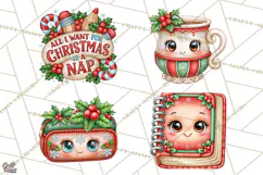Christmas School Supplies & Teacher Clipart Product Image 1