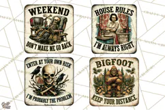 Dark Humor Vintage Metal Signs Clipart Product Image 1