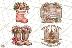 Western Wintertide Christmas Clipart PNG Files Product Image 1