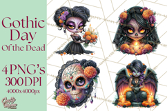Day Of The Dead Gothic PNG Clipart Product Image 1