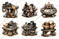 Old Saloon Western Alcohol Clipart PNG Product Image 5