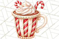 Candy Cane Lane Vintage Christmas Accents Clipart Product Image 4