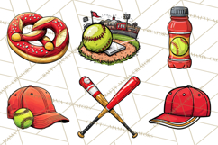 Softball Mom PNG, Softball Clipart, Softball Mama Designs Product Image 6