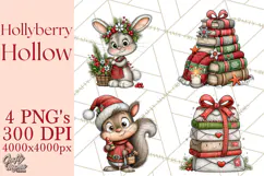 Hollyberry Hollow Christmas Village PNG Clipart Product Image 1