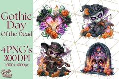 Day Of The Dead Gothic PNG Clipart Product Image 1