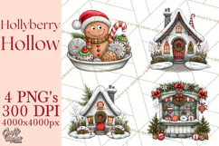Hollyberry Hollow Christmas Village PNG Clipart Product Image 1