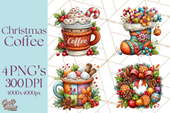 North Pole Coffee Christmas Cafe PNG Clipart Product Image 1