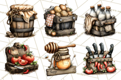 Western Cowboy Kitchen Decor Clipart, Rustic Ranch Png Product Image 7